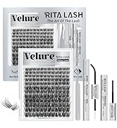 Velure Lash Clusters Kit Lashes Clusters Kit D Curl Eyelash Clusters Kit Cluster Eyelash Extensio...