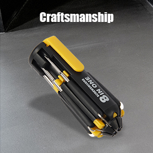 8 in 1 Screwdriver with Flashlight