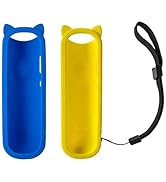 (Pack of 2) Blue + Yellow Silicone Protective Soft Cases Covers Compatible with RC280 TCL ROKU TV...