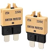NuIth Manual Reset Mini Fuse Circuit Breakers 5A, E39 Low Profile ATO/ATC Circuit Breaker Blade F...