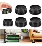 Yookwutar 4 Pack Furniture Risers 1 Inch, Adjustable Bed Risers Heavy Duty for Table Desk Couch C...
