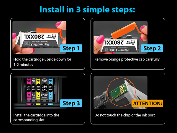 Smart Ink Canon 280 installation