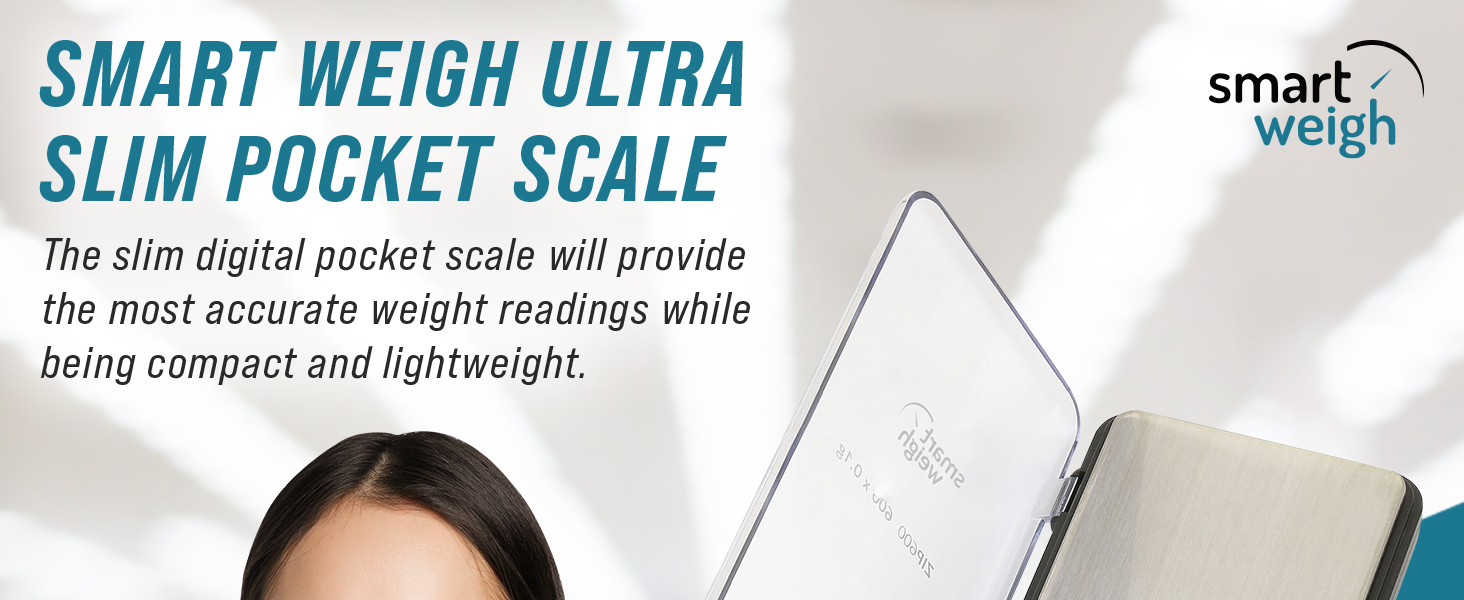 smart weigh ultra slim pocket scale digital accurate readings compact lightweight