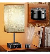 cozoo Bedroom Table Lamp with Remote Operation Control,Dimmable Bedside Table Desk Lamps with USB...