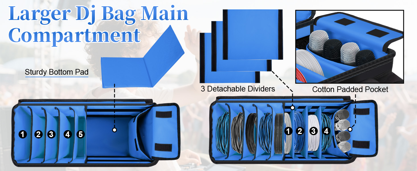 Larger Dj Bag Main Compartment