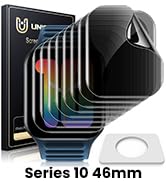 UniqueMe 8 Pack Privacy Screen Protector Compatible for Apple Watch Series 10 46mm - [Upgrade Fle...