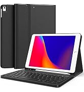CHESONA Keyboard Case for iPad 9th Generation (2021)/8th Gen/7th Gen 10.2 Inch, Detachable Wirele...