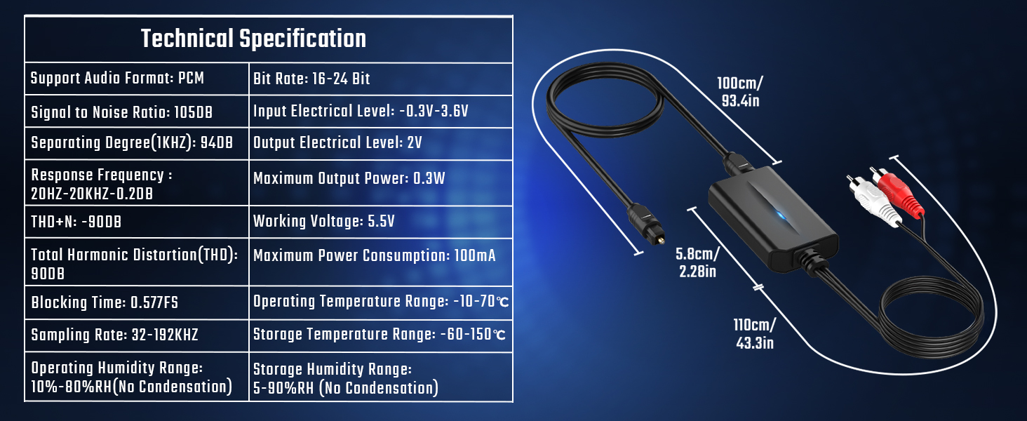 digital audio optical cable