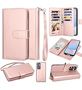Takfox for Samsung Galaxy S24 FE 5G Wallet Case, Galaxy S24 FE 5G Case Wallet, PU Leather Credit ...