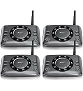 Wuloo Hands-Free Intercoms Wireless for Home Business, Upgrade Two Way Audio Intercom System for ...
