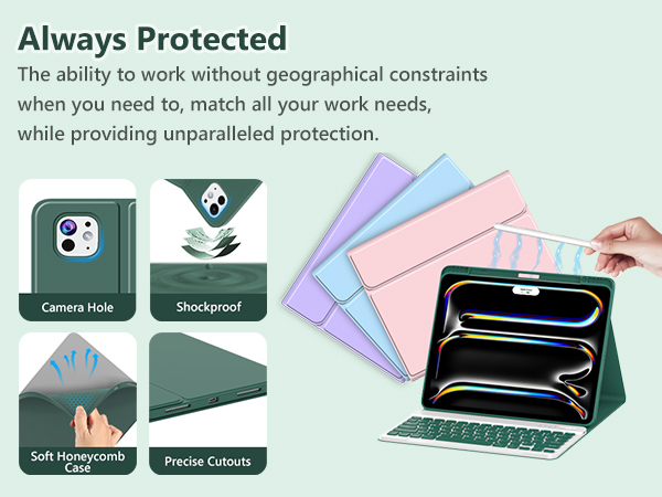 ipad pro 13 inch case 2024 with keyboard ipad 13 pro case with keyboard apple ipad pro 13 inch m4