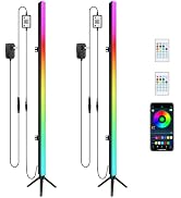 YeeSite 39" LED Stage Light Bar with Stand 2 Pack for Party Lighting | APP & Remote Control, RGB ...