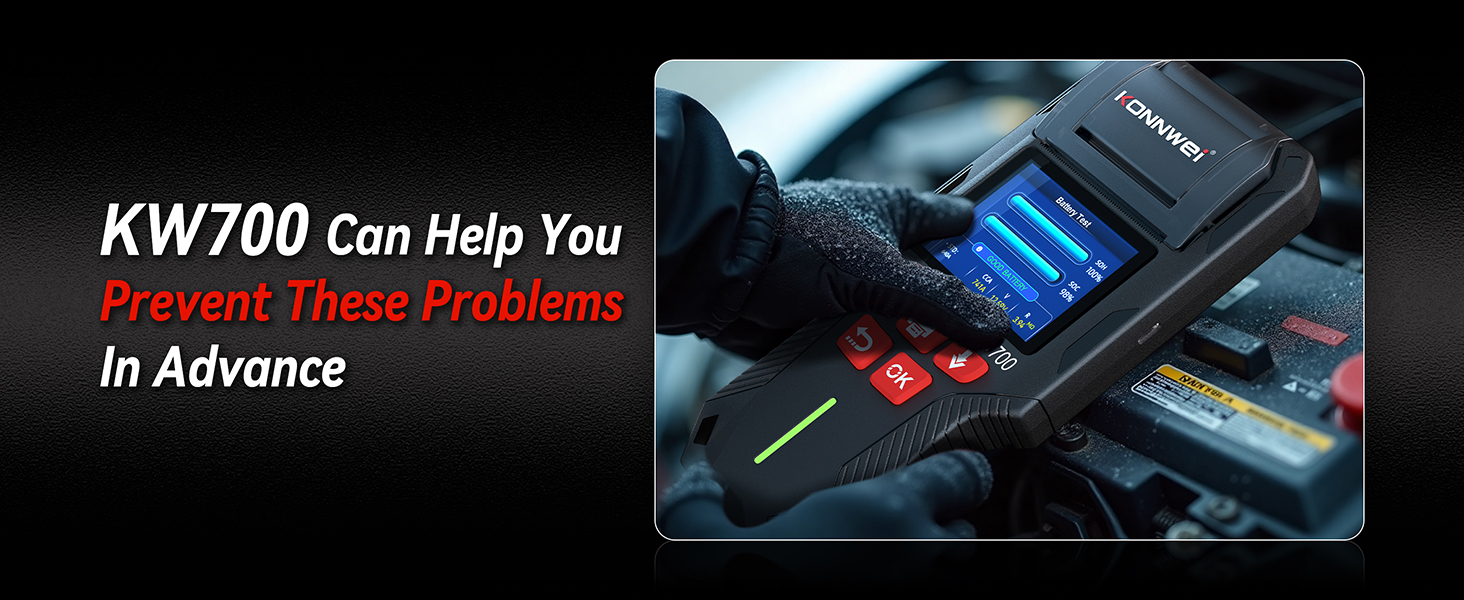 battery tester with printer