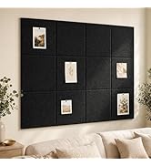 Baysola Large Cork Boards for Walls – 48" x 36" Self Adhesive Felt Wall Tiles, Ideal for Office B...