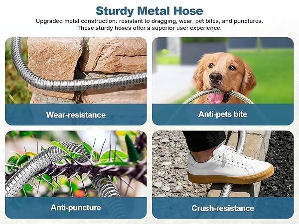 sturdy metal hose