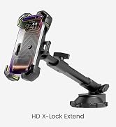 Bracketron X-Lock Heavy Duty Truck Phone Mount Holder with Extendable Arm | 4-point XGrip locking...