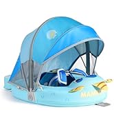 Mambobaby Float with Canopy Size Improved Non Inflatable Infant Baby Pool Float Smart Mambo Float...