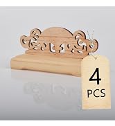 HONSHEN Wood Fan Holder(4PCS),Woman Folding Fans Display Stands,Chinese/Japanese Fan Sturdy Displ...