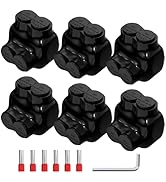 Joinfworld 2 Port Insulated Multi Tap Connector 250MCM-6 Gauge Wire Connectors Aluminum to Copper...