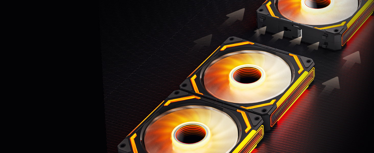 pc case with rgb fans