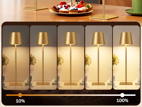rechargeable lamps cordless gold