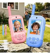 Gofunly Rechargeable Walkie Talkies for Kids: Lightweight Kids Video Walkies Talkies 5-7 Hrs Batt...