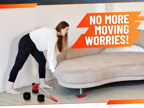 appliance lifter tool with red furniture rollers sliders gliders for heavy load easy moving