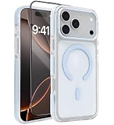 Vearstie Clear Anti-Yellowing Case for iPhone 17 Pro Max, Magnetic Charging