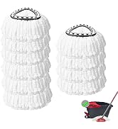 10 Pack Mop Head Replacement for O-Ceda EasyWrin Spin Mop, Ailengy 100% Microfiber Mop Refills Sp...