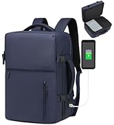 SUIKIHUM Business Travel Carry on Backpack, Lay Flat Luggage Style Bag with USB C & A, 16-inch Su...