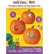 Pumpkin Masters World of Eric Carle - Pumpkin Glowing Peg Lights Kit Easy to Create, Tap in Pegs ...