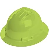 H34R Vented Hard Hat, Full-Brim Style, 4-Point Ratchet Suspension, Class C, OSHA Work-Compliant