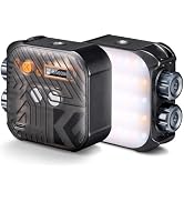 K&F CONCEPT Bi-Color LED Video Light, 2000mAh Rechargeable Portable Camera Lights, CRI 96+, 2500K...