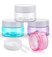 Cosywell Travel Jars Containers Cream Jars for Toiletries TSA Approved 1oz 4 Pack Refillable Cosm...