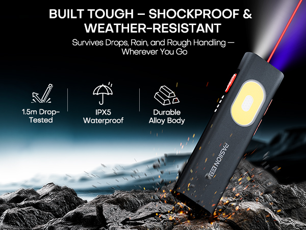 waterproof magnetic flashlight