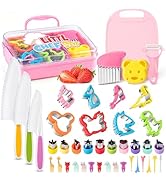 Toddler Knife Set, Kids Knife Set for Real Cooking with Vegetable Fruit Cutter Shapes Cutting Boa...