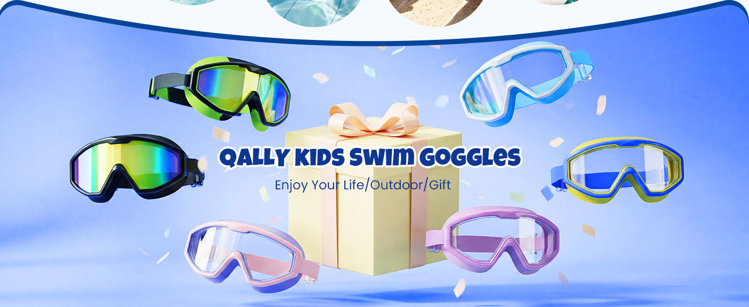 Kids swim goggles gift
