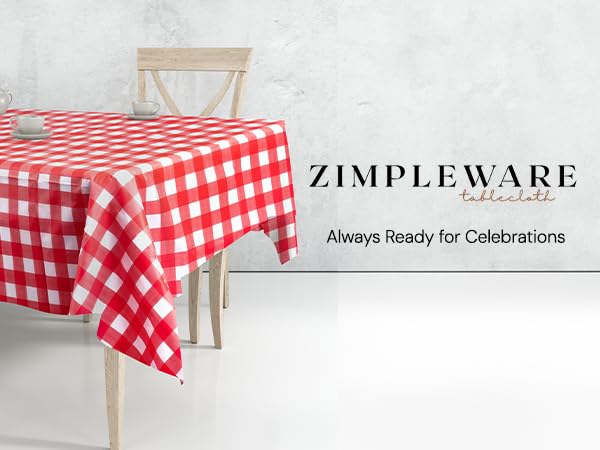 Zimpleware Plastic Tablecloth