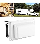 Camrusic Side RV Vent Covers 12V 25W Air Vent Ventilation Exhaust Fan for Motorhome, Caravan, Tra...