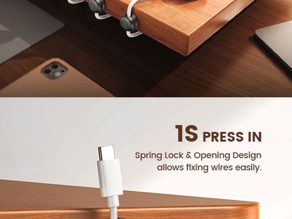 spring cable holder spring cord clips cord holder for desk cable clips