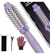 Tresses Touch Thermal Brush 1.5 Inch for Blowout Look, 5 Temp Settings, Dual Voltage Curling Iron...