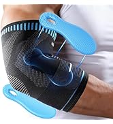 AGPTEK Elbow Compression Sleeve with 2 Gel Pads, Pain Relief Elbow Brace Tendonitis and Tennis Go...