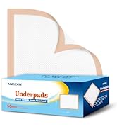 ANKEXIN Ultra-Absorb Hospital Grade Bed Pads Disposable Adult 30x36 Inch Leakproof Underpads, Qui...