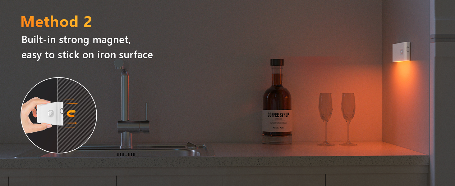 RGB motion sensor night light