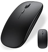Dolrso Wireless Bluetooth Mouse for iPad/MacBook Pro/Air/Laptop/pc Rechargeable Silent Mouse Port...