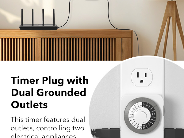 dual outlet timer plug