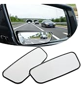 KoiLuvGo 2PCS Car Blind Spot Mirror, Wideangle Rearview Mirror, Automobile Side Looking Glass, Un...