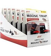 PIC Simple Set Mouse Traps, 2 Count (Pack of 6)