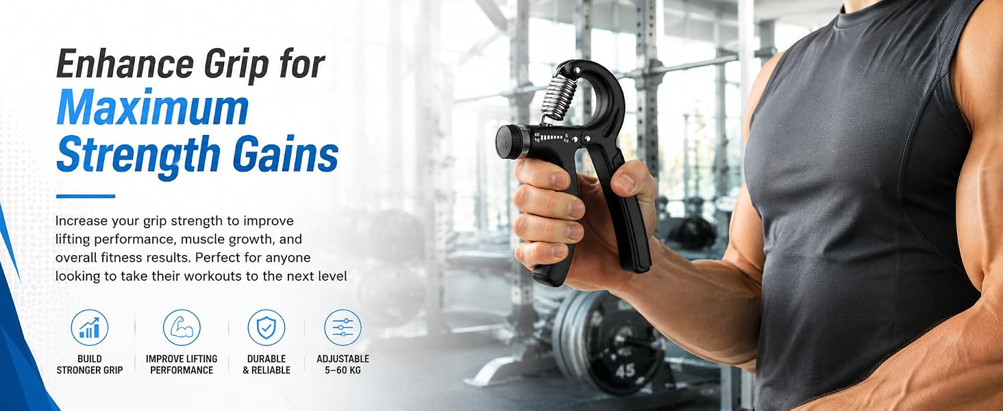 grip trainer for gym, hand grip trainer for home workout, forearm workout, wrist workout