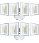 USTELLAR 2 Pack 100W LED Flood Light Outdoor, 10000LM Super Bright Flood Lights Outdoor, IP65 Wat...
